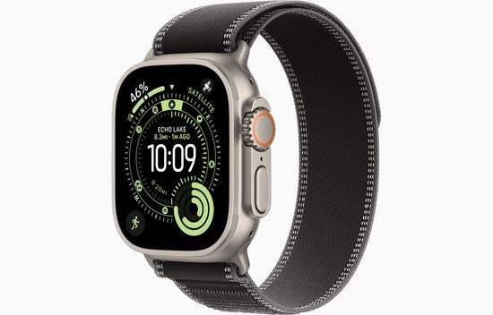 Умные часы Apple Watch Ultra 3, 49 мм, Natural Titanium Black/Charcoal Trail Loop S/M