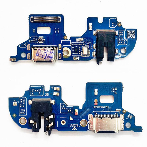 Шлейф для Realme Narzo 50 4G плата на системный разъем/разъем гарнитуры/микрофон