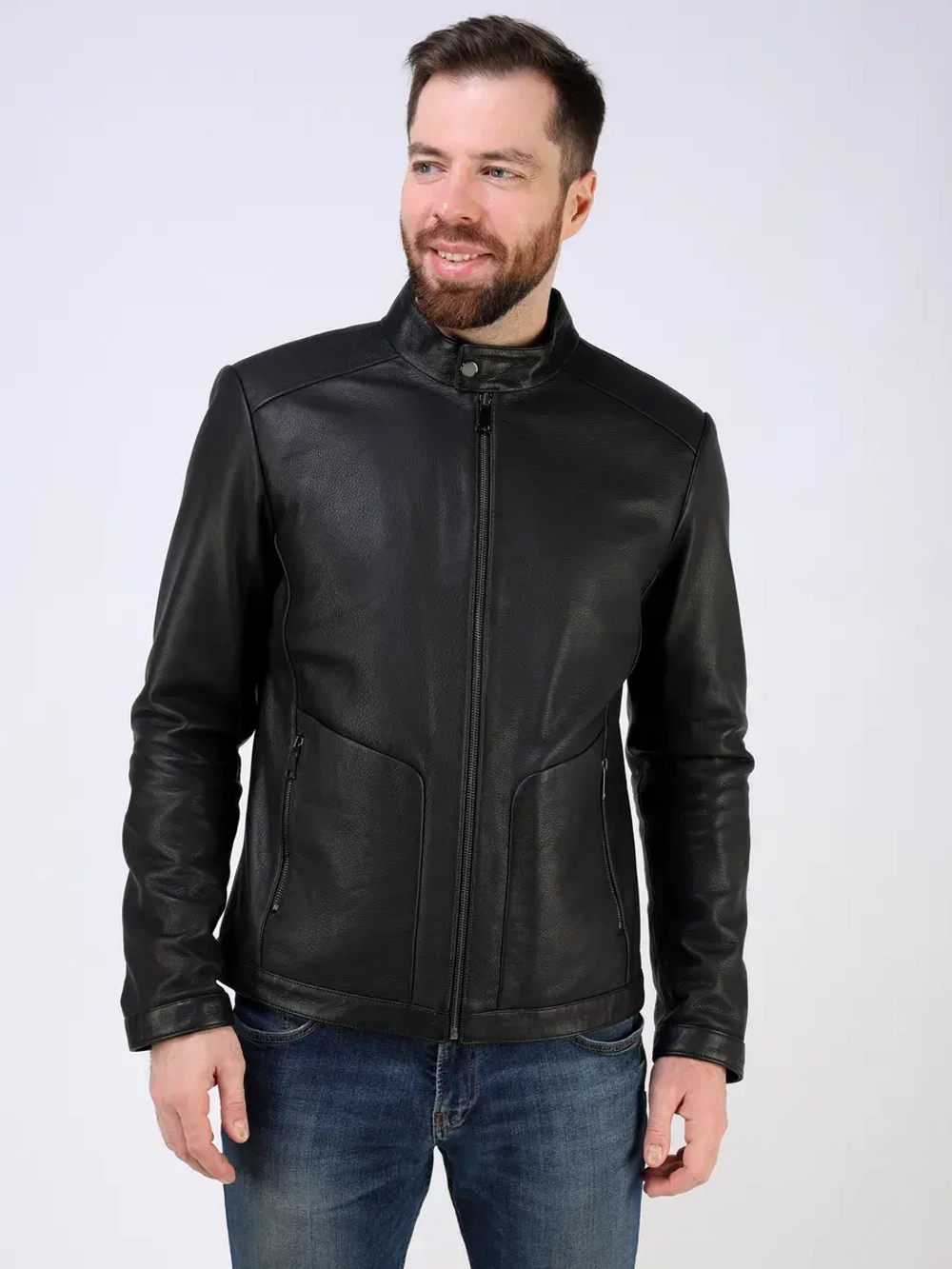 Кожаная куртка демисезонная