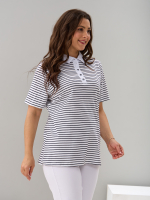 Блузка БЛк-143/белосиняя-полоса-н