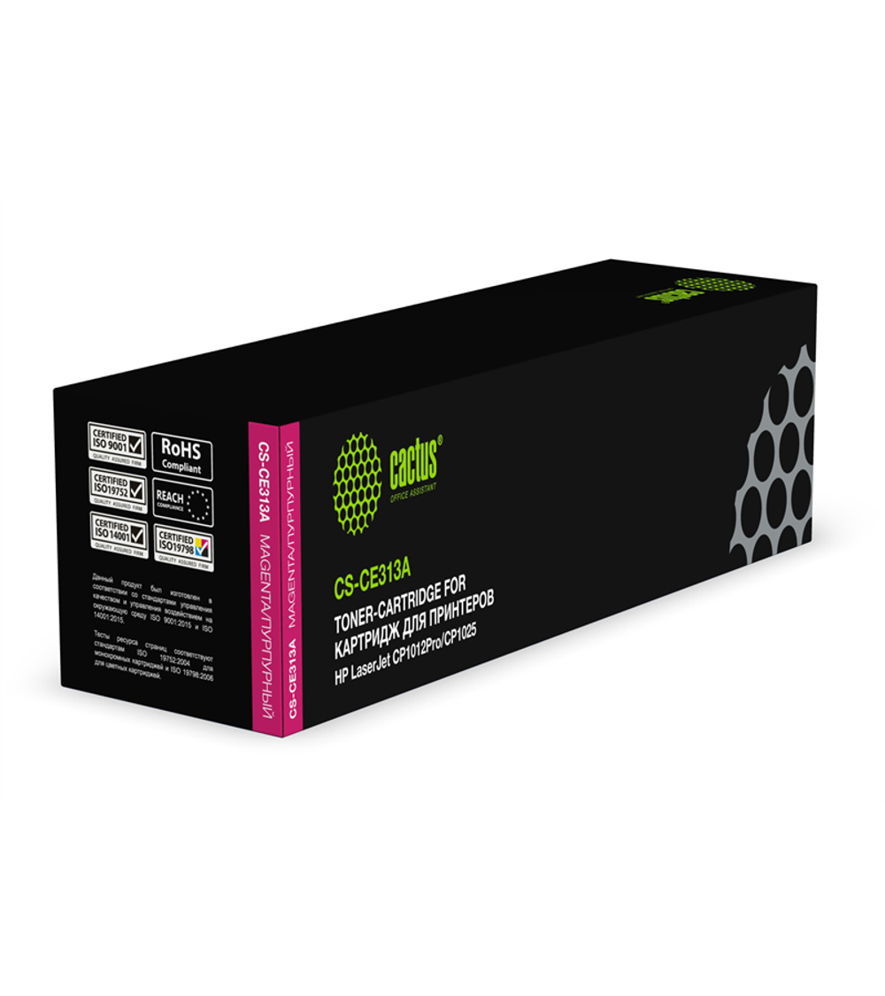 Cactus CS-CE313A CE313A пурпурный (1000стр.) для HP LJ CP1012Pro/CP1025