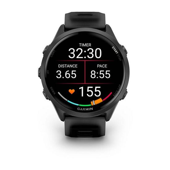 Garmin Forerunner 570 47 мм — сланцево-серый корпус, черный ремешок