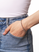 Браслет на руку чешское стекло хамелеон