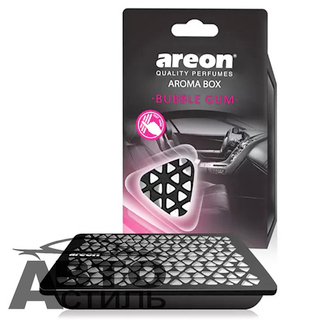 Ароматизатор в банке под сидение AREON  AROMA BOX  - Babble Gum\Бубл Гам