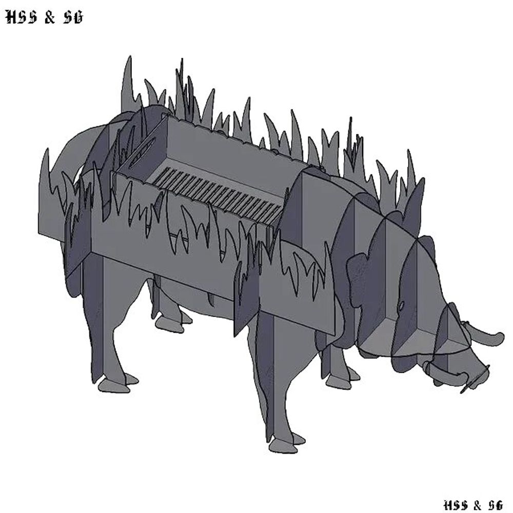 HSS&amp;SG Макет Мангал Кабан