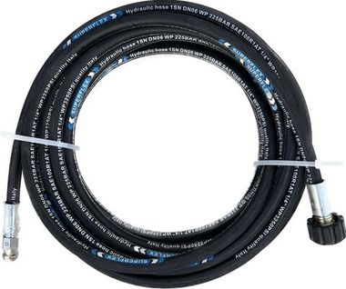 Шланг каналопромывочный 10м, вход 1/4внеш, выход вращ. форсунка, 1SN DN 6