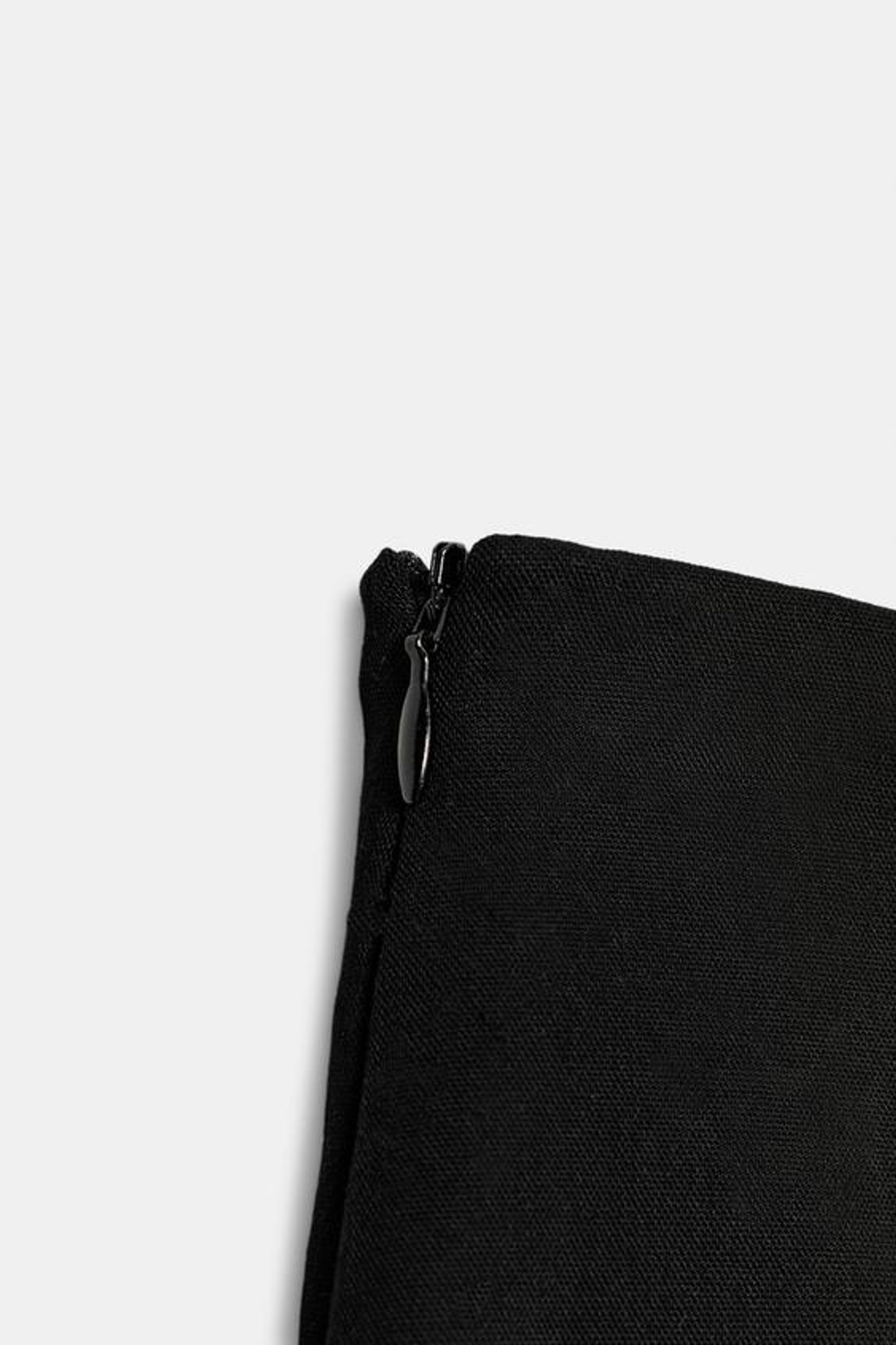 ZARA КОРОТКАЯ ЮБКА АСИММЕТРИЧНОГО КРОЯ — ZW COLLECTION, ЧЕРНЫЙ