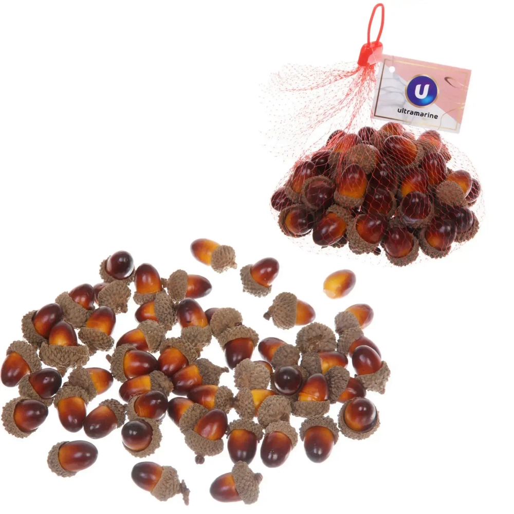 Муляж «Желуди» 50шт в сетке