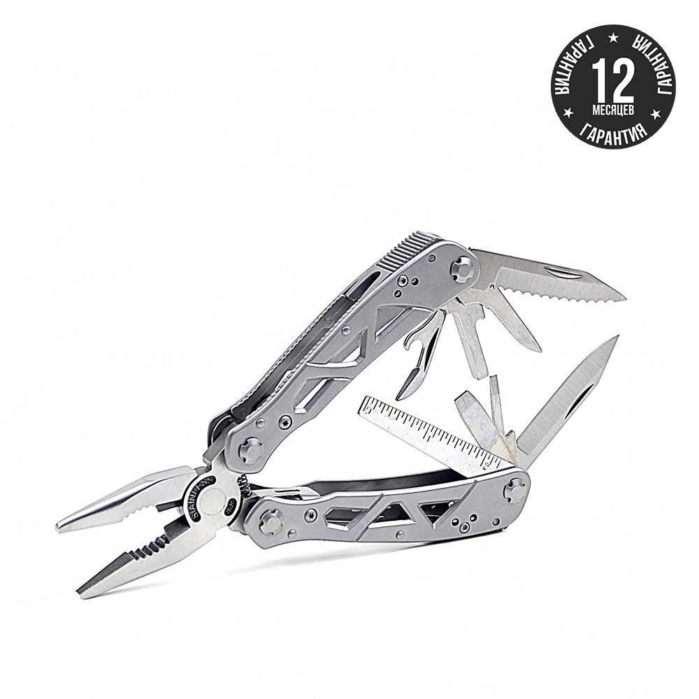 Мультитул Ganzo G112 (22 в 1) серый