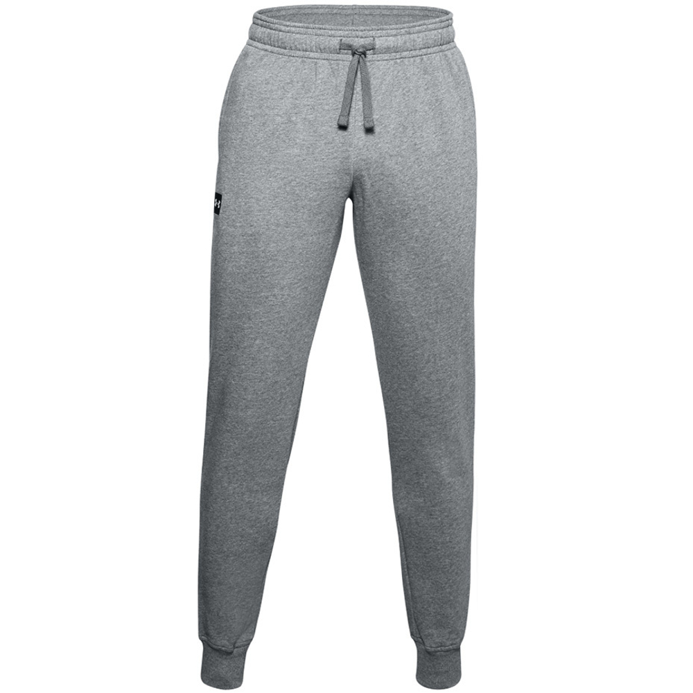 Теннисные брюки Under Armour Rival Fleece Jogger - pitch gray light heather/onyx white