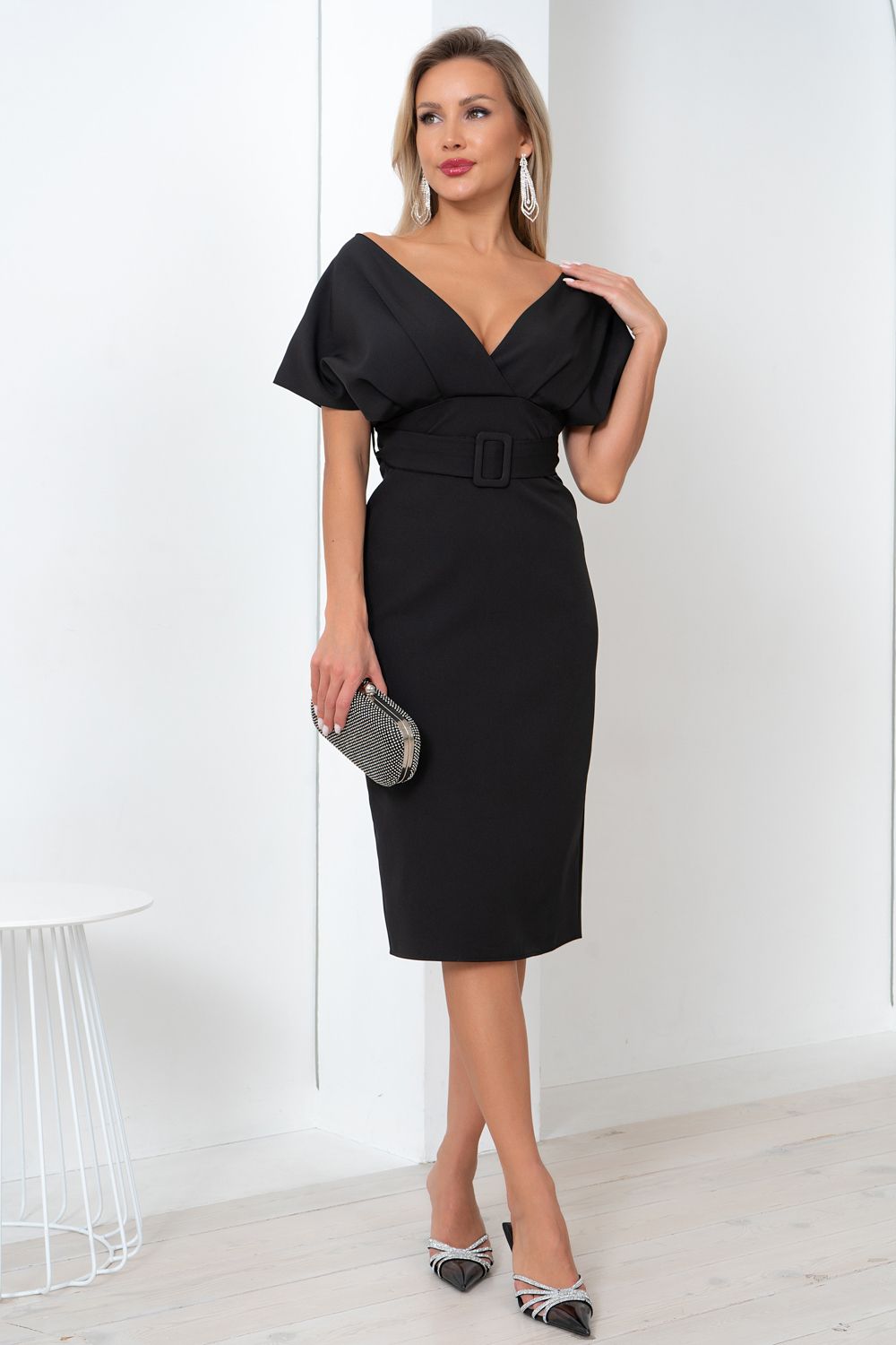 Платье Икона стиля (черный) Р11-1156 Nikol