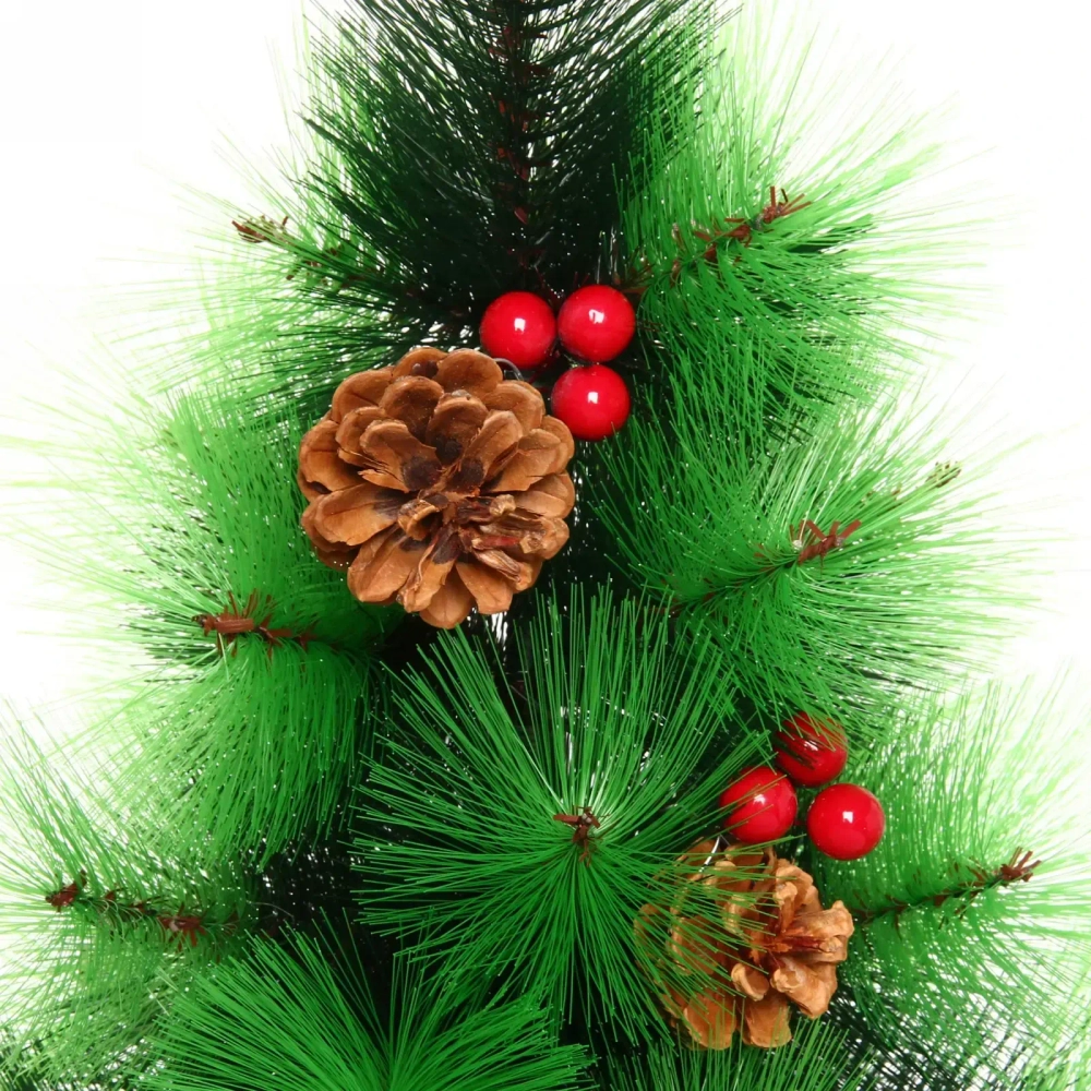 Ёлка «Тайга» 90 см, леска с шишками и ягодами (45 веток)
