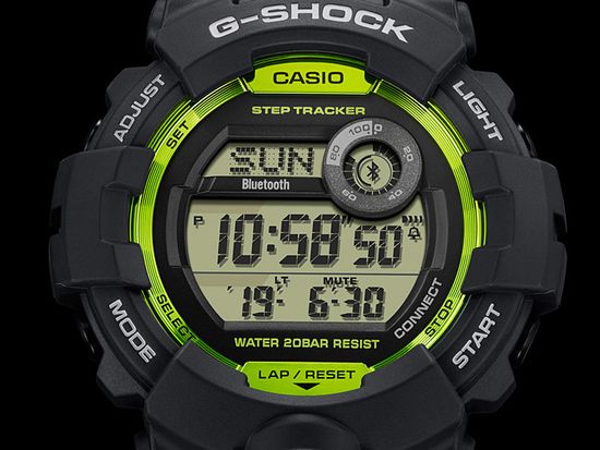 Наручные часы Casio G-SHOCK GBD-800-8ER с шагомером