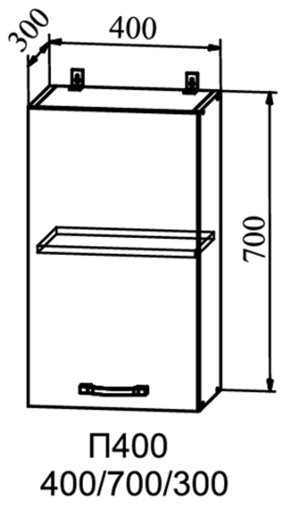 шкаф верхний 400 ройс