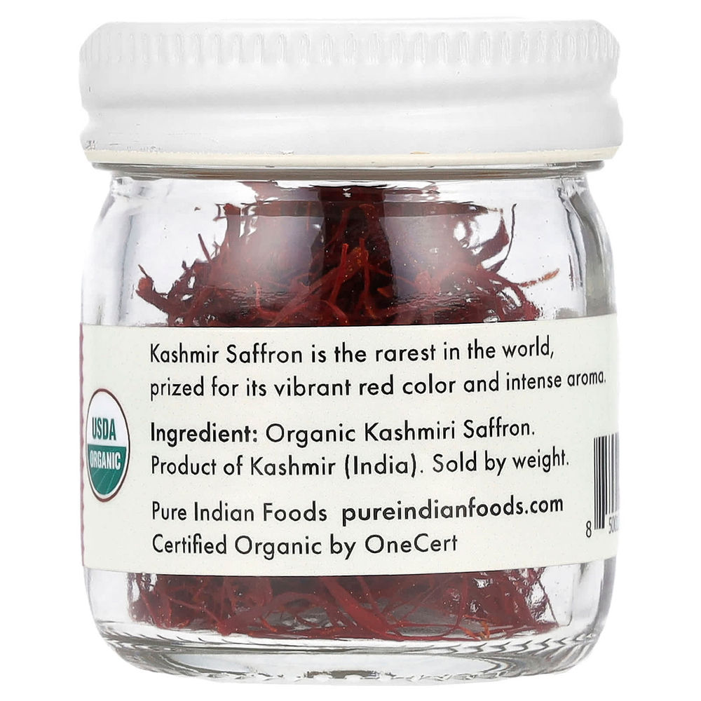 Pure Indian Foods, Органический кашмирский шафран, 2 г