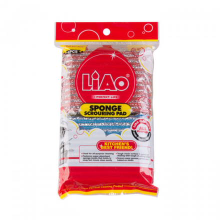 Губка металическая кухонная Liao 4 шт
