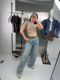 Футболка женская арт. 016 цвет "тёмно-бежевый"