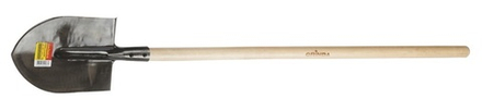 Лопата штыковая GRINDA 285x205x1420 мм, деревянный черенок.