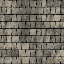 Тротуарная плитка АНТИК Б.3.А.6, комплект из 5 видов плит Листопад гранит Антрацит