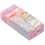 Ластик DELI "MiYou", прямоугольный, ассорти (60х24х12 мм)
