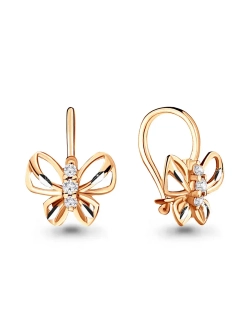 Детские серьги из золота 585 пробы