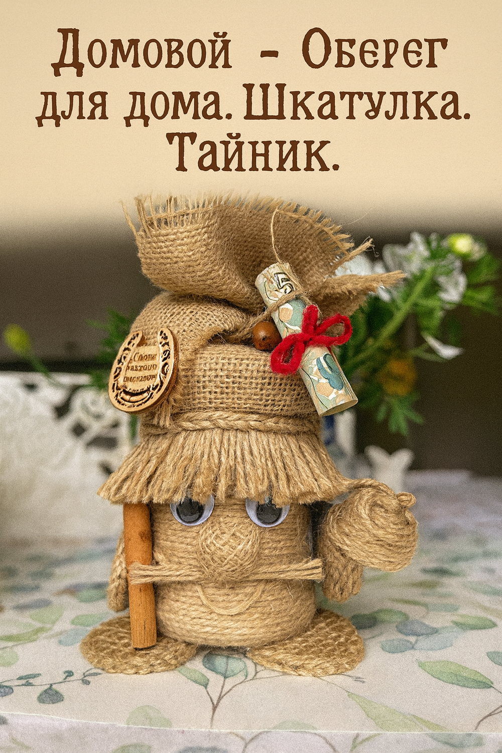 Домовой - оберег для дома, тайник ручной работы