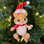 Зверёк в колпачке, ёлочное украшение