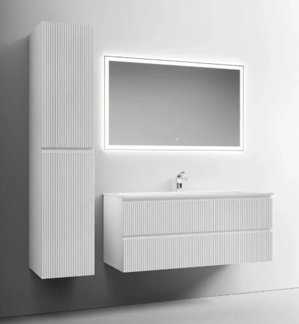 Тумба подвесная SANCOS Snob T 1195х445х500, c двумя ящиками оснащенными доводчиками, Bianco, арт.SNT120W