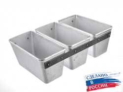 Форма для выпечки хлеба Л-10 3-х секционная 325х215х105 мм