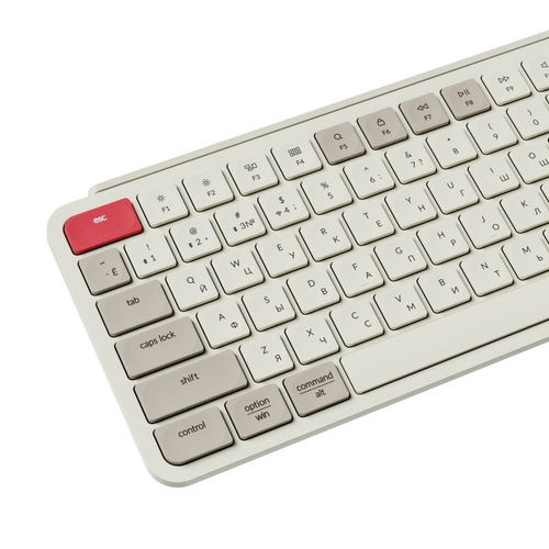Беспроводная ультратонкая клавиатура Keychron B6 Pro, 109 клавиш, ножничные переключатели, цвет Retro Red (B6P-K13)