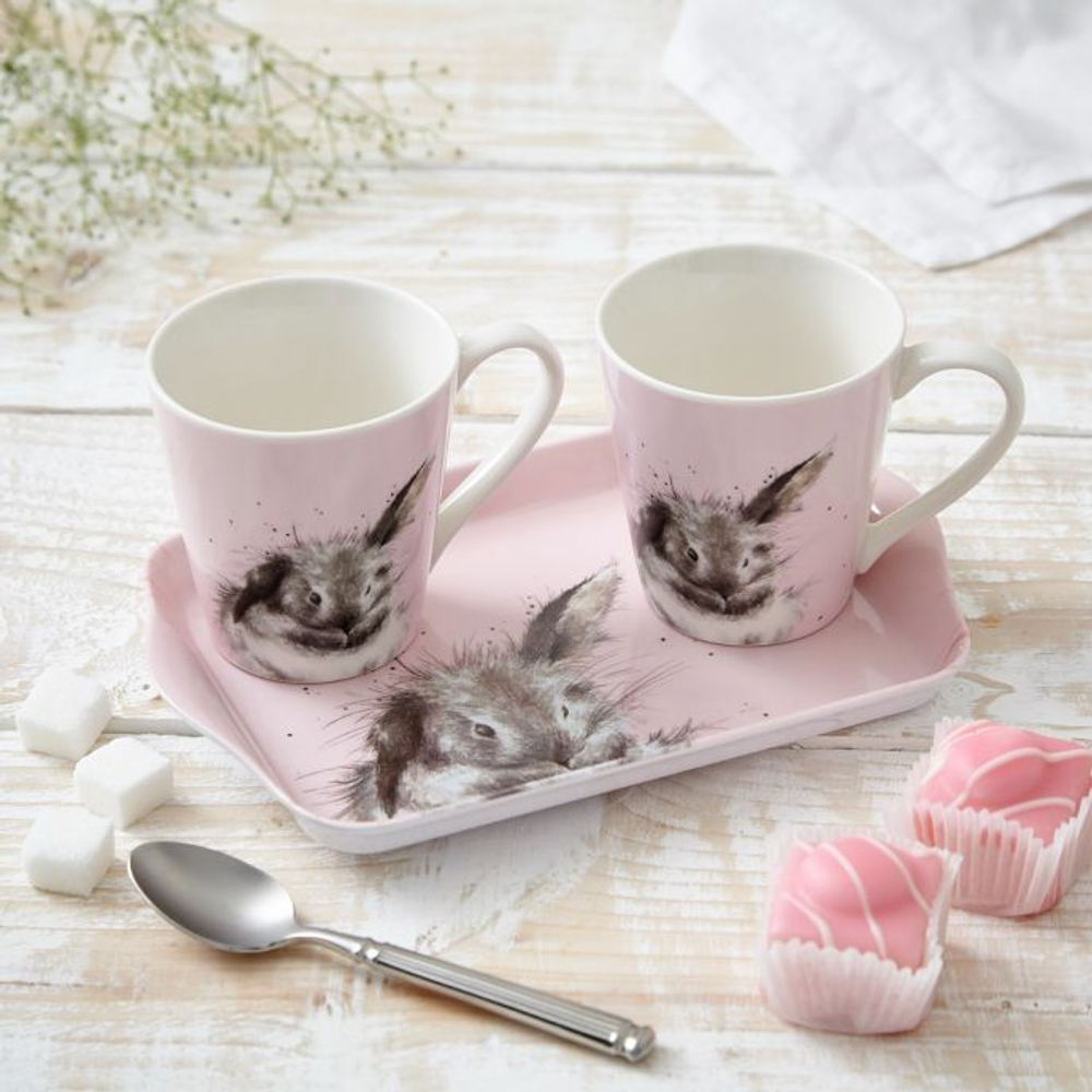 Royal Worcester Wrendale Designs набор из 2 кружек 180 мл + кружка и поднос для купания
