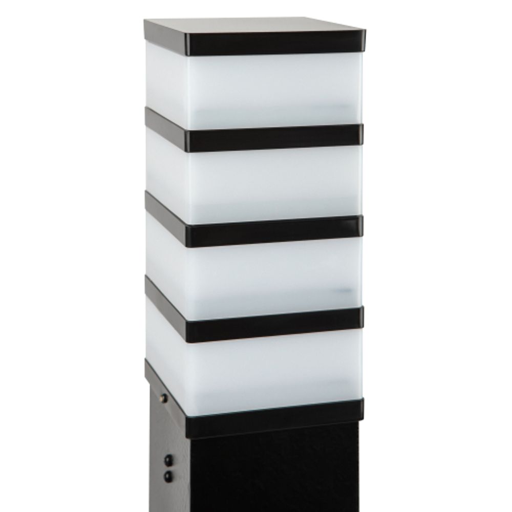 Садово-парковый светильник ЭРА ИНОКС-8410 напольный черный IP54 Е27 max60Вт | Садово-парковые светильники