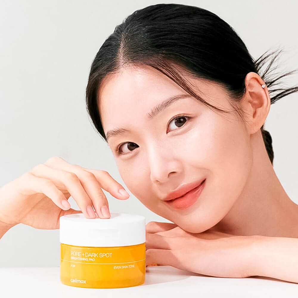 Тонер-пэды для выравнивания тона и рельефа кожи Celimax Pore+Dark Spot Brightening Pad  40 шт. (100 мл)