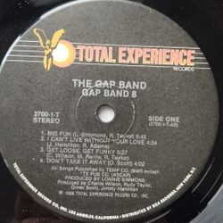 Винтажная виниловая пластинка LP The Gap Band 8 (USA 1986)