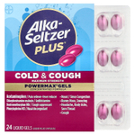 Alka-Seltzer Plus, PowerMax® Gels, капсулы от простуды и кашля, 24 капсулы с жидкостью