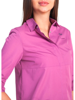 Рубашка медицинская женская White Wears WW150, на кнопках, черный, 50