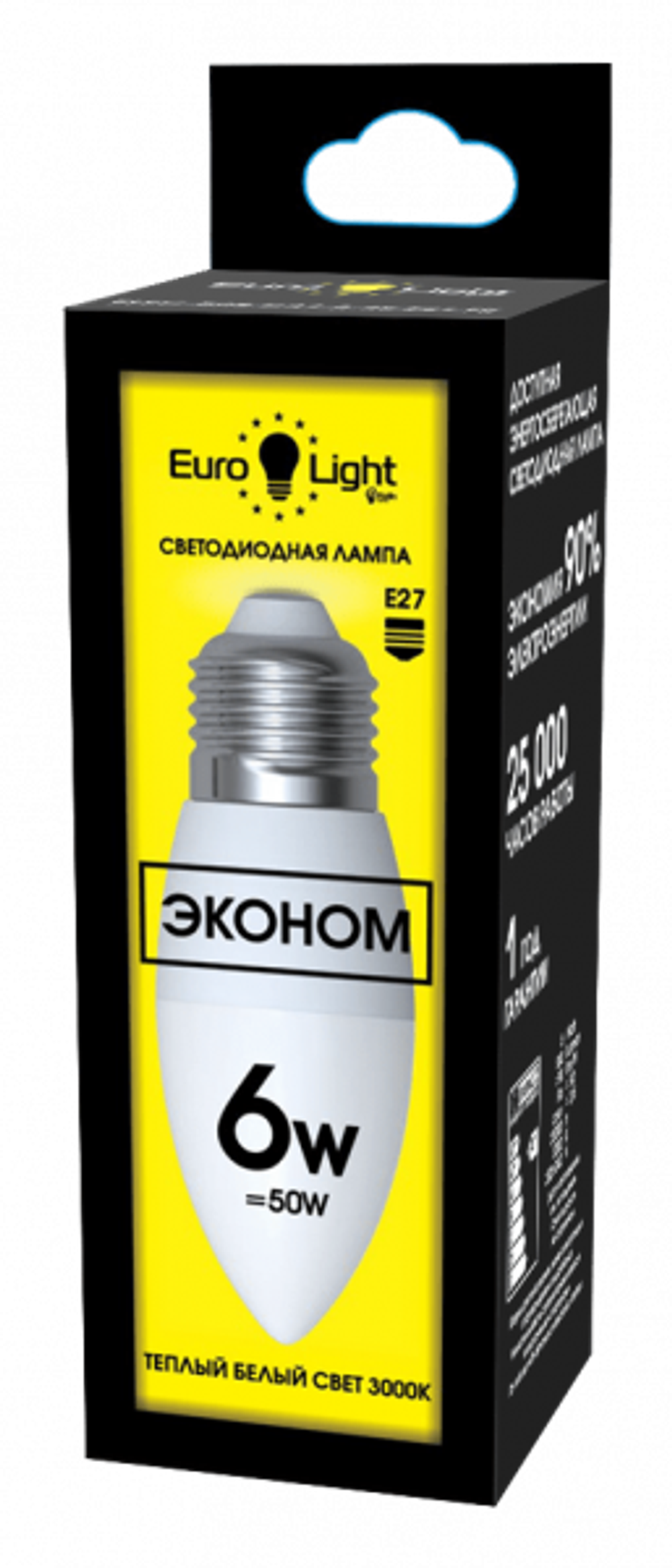 Лампа ELEC-508-C37-6-3K-E27-FR