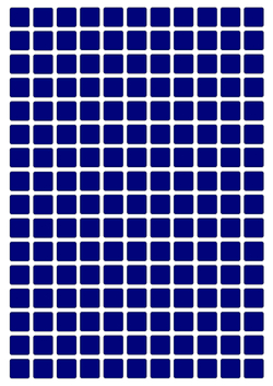 Виниловые наклейки для маркировки Policomprint М14, 10х10 мм. 176 шт.