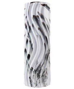 Ролик массажный FA-525, EVA/PP, низкая жесткость, 45x14 cм, белый/черный