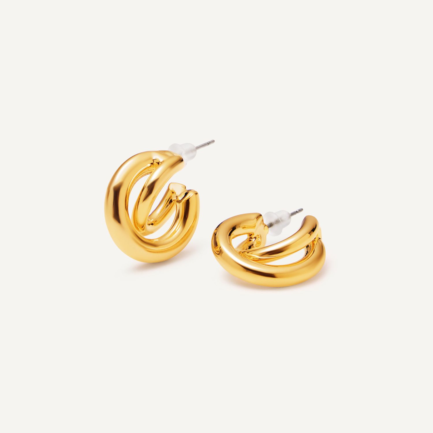 Серьги Twofold Earrings – Gold