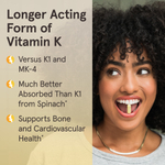 Jarrow Formulas, MK-7, 90 мкг, 90 мягких таблеток