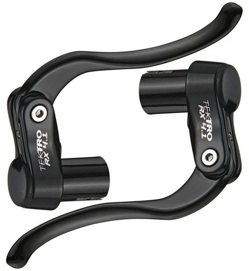 Тормозные ручки алюминий R.B.P RX 4.1 TRIATHLON/ROAD в торец руля 19 - 20.6мм, черные TEKTRO