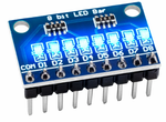 Светодиодный индикаторный модуль 8 bit LED Bar [DM41A08] синий/красный