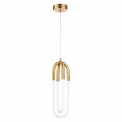 SL1579.303.02 Подвес ST-Luce Латунь/Латунь, Белый LED 2*14W 3000K MOFISTO