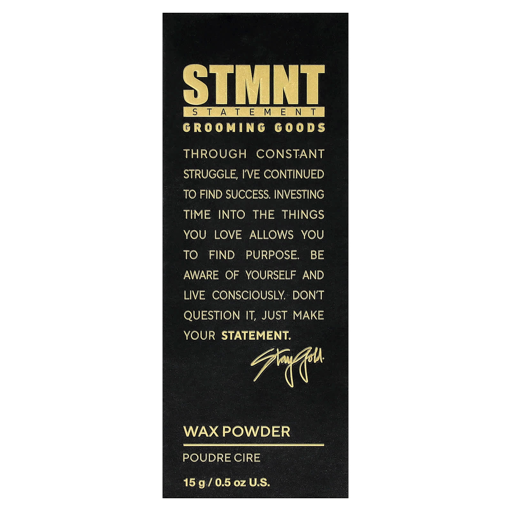 STMNT, восковый порошок, 15 г (0,5 унции)