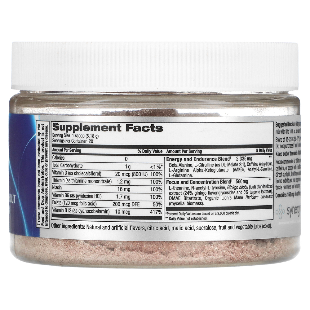 Focus Factor, Sports Nootropic, смесь для напитков перед тренировкой, фруктовый пунш, 103,6 г (3,65 унции)