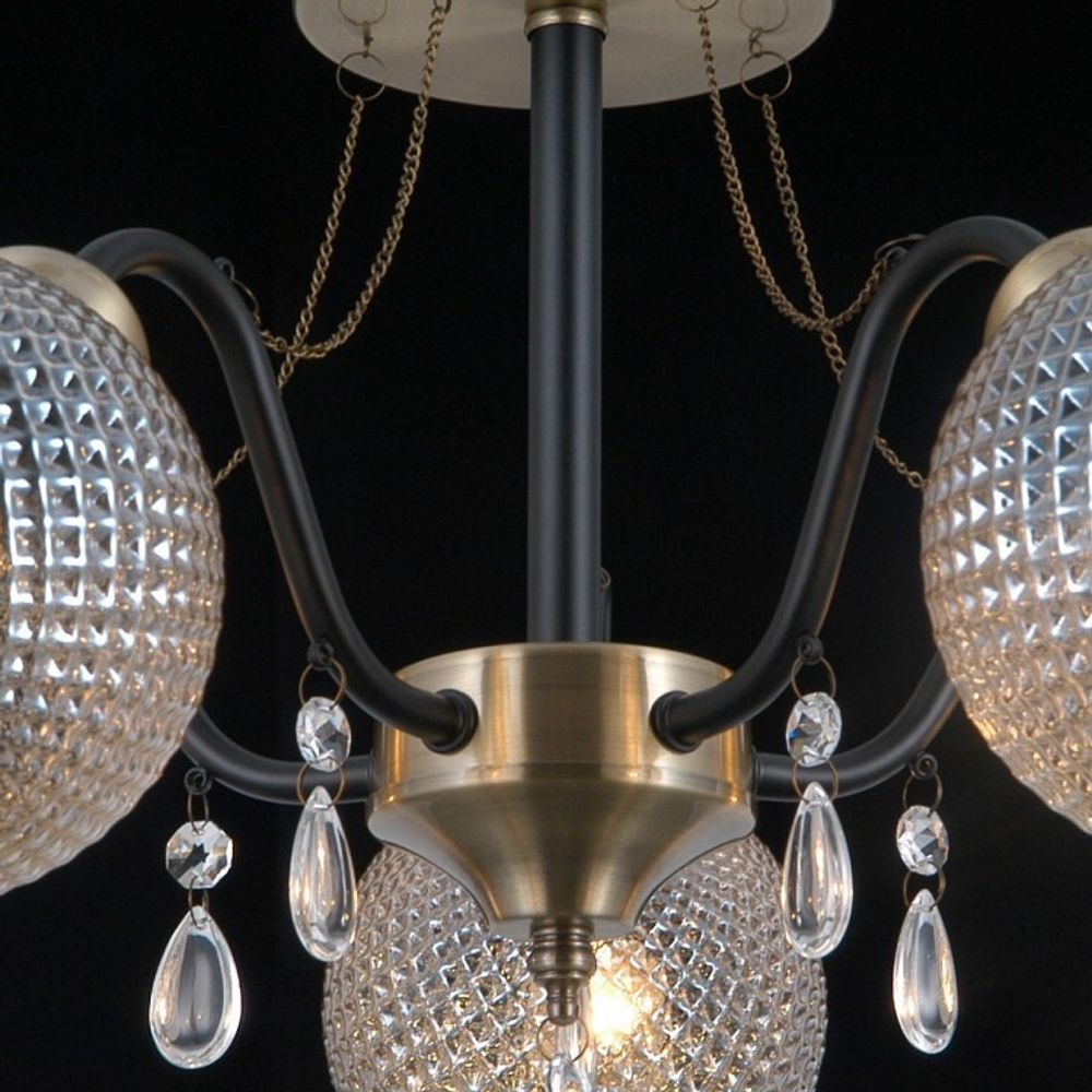 Люстра на штанге ILLUMICO  IL0432-5CSQ-29 AB BK