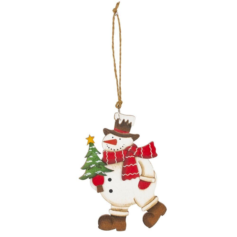 GAEM Изделие декоративное подвесное "Снеговик", L8 W0,5 H11,5 см, 4в.