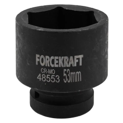 Головка ударная 1'', 53мм (6гр.) FORCEKRAFT FK-48553