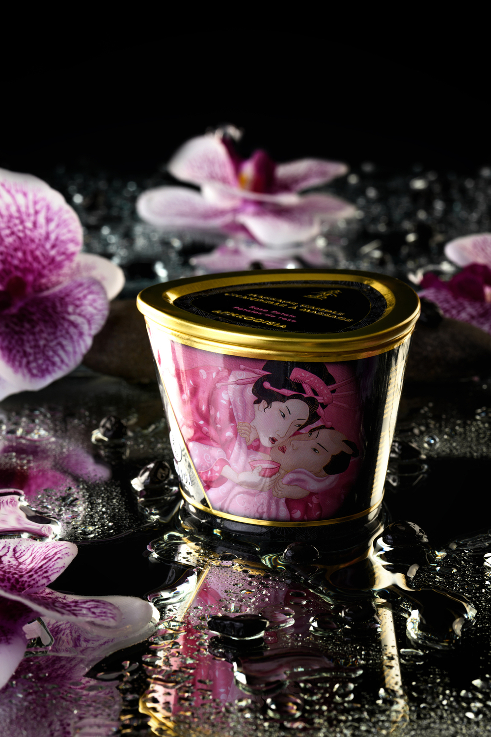 Массажное аромамасло свеча Роза 170 мл